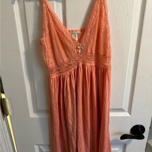 🔥SALE Eberjey Coral Lace Chemise Night Gown 🔥